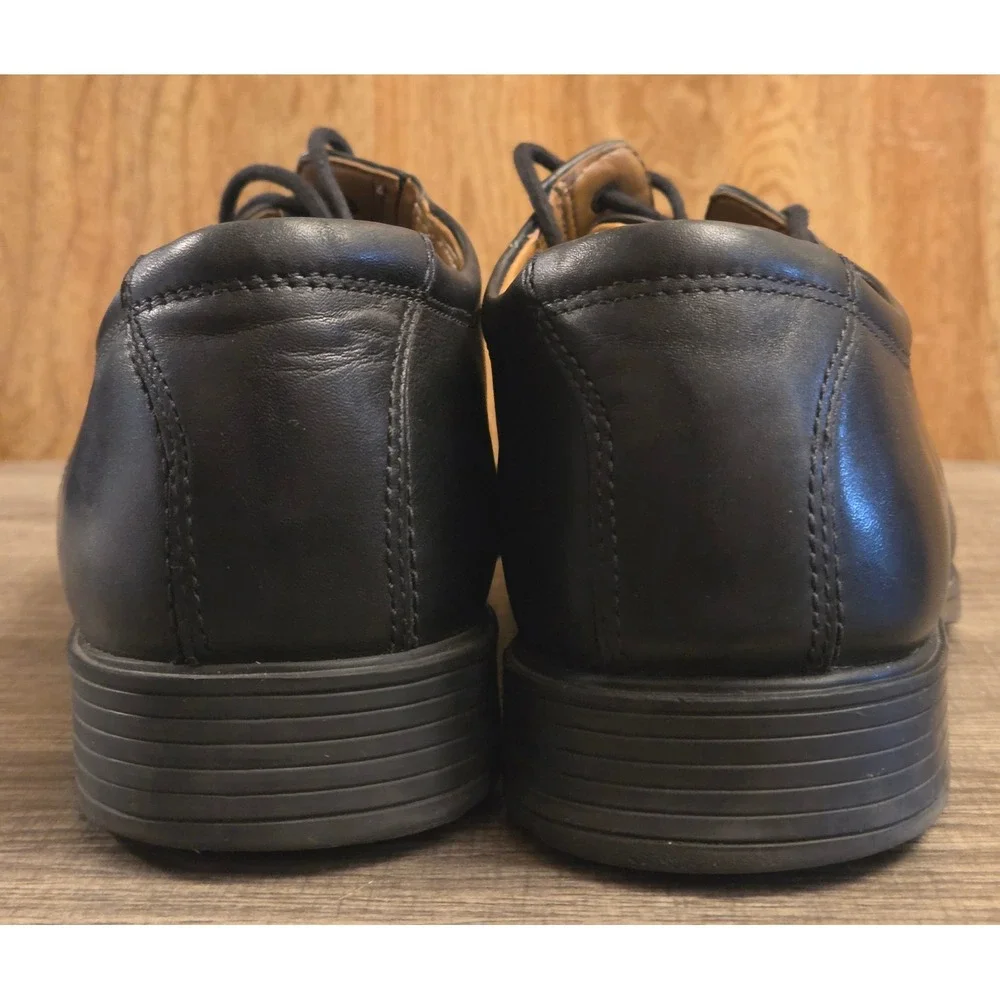 Clarks Tilden Plain Toe Oxford Dress Shoes Men's Size 9.5 Black